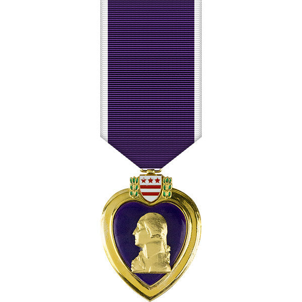 Purple Heart Anodized Miniature Medal Military Medals