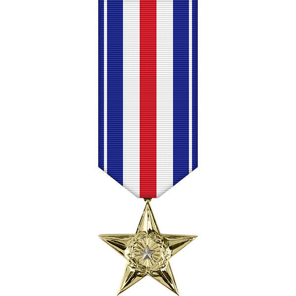 Silver Star Anodized Miniature Medal Military Medals