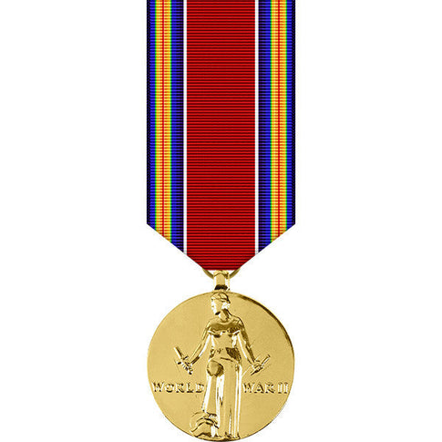World War II Victory Anodized Miniature Medal