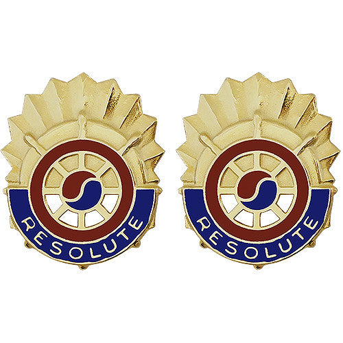 7th Sustainment Brigade Unit Crest (Resolute) Army Unit Crests