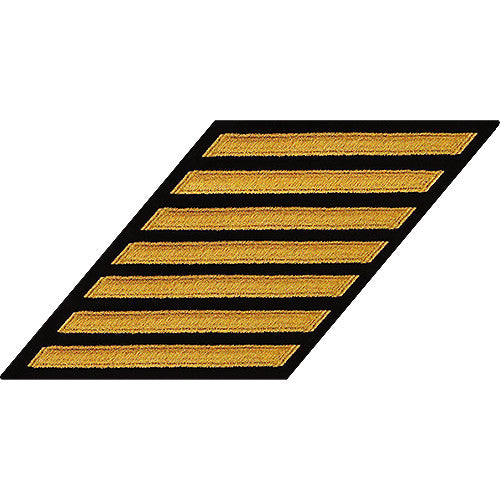 CPO Seaworthy Gold on Blue Hashmarks / Service Stripes Patches and Service Stripes 80020