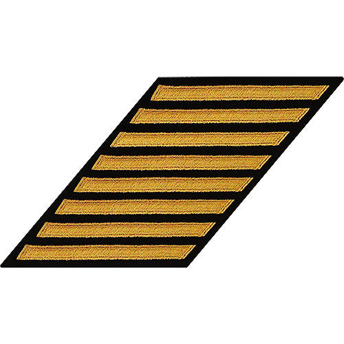 CPO Seaworthy Gold on Blue Hashmarks / Service Stripes Patches and Service Stripes 80021