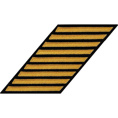 CPO Seaworthy Gold on Blue Hashmarks / Service Stripes Patches and Service Stripes 80022