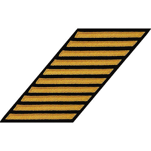 CPO Seaworthy Gold on Blue Hashmarks / Service Stripes Patches and Service Stripes 80023