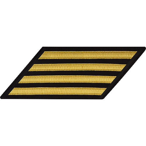 Enlisted Gold Lace on Blue Hashmarks / Service Stripes - Male Size Patches and Service Stripes 80025