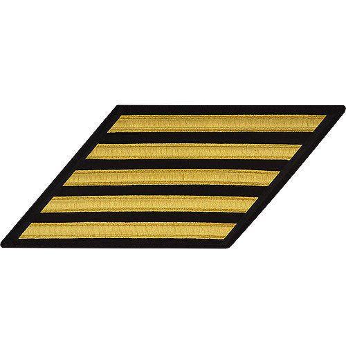Enlisted Gold Lace on Blue Hashmarks / Service Stripes - Male Size Patches and Service Stripes 80026