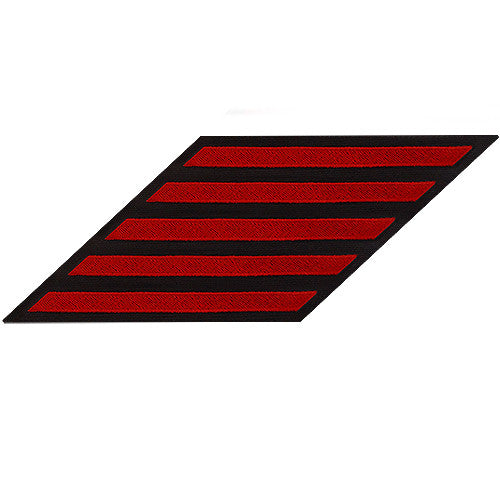 Enlisted Red on Blue Hashmarks / Service Stripes - Male Size Patches and Service Stripes 80076