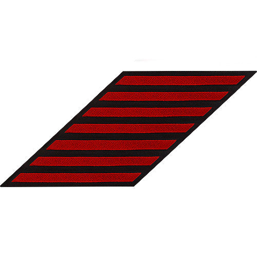 Enlisted Red on Blue Hashmarks / Service Stripes - Male Size Patches and Service Stripes 80078