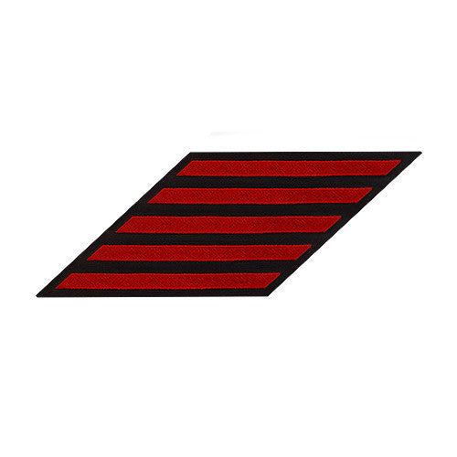 Enlisted Red on Blue Hashmarks / Service Stripes - Female Size Patches and Service Stripes 80086