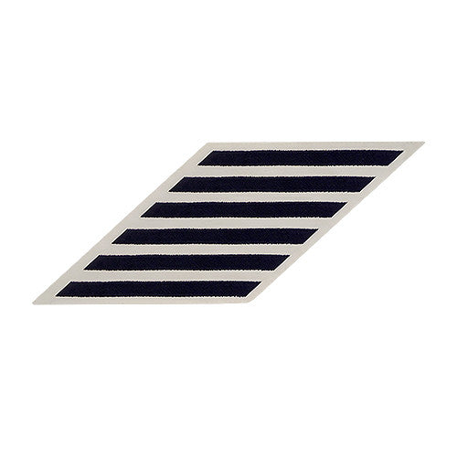 Enlisted Blue on White CNT Hashmarks / Service Stripes - Female Size Patches and Service Stripes 80117