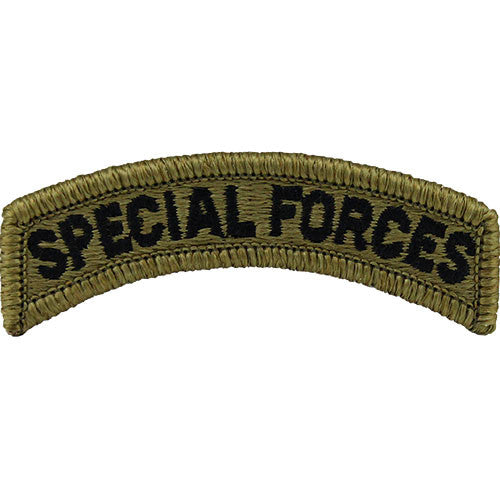 Multicam Army Special Forces Tab Patches and Service Stripes