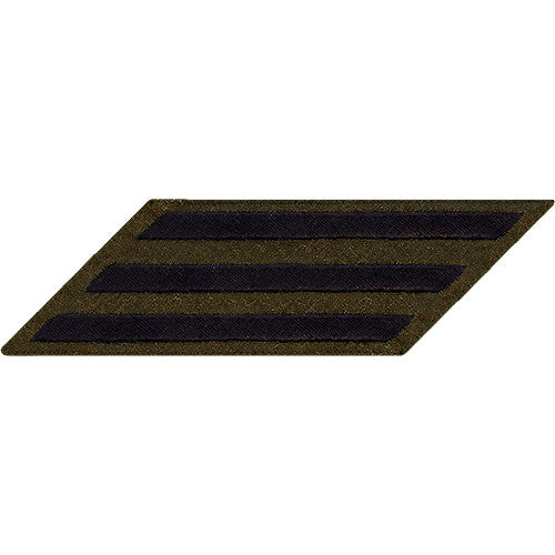 CPO Blue on Green Hashmarks / Service Stripes Patches and Service Stripes 80154