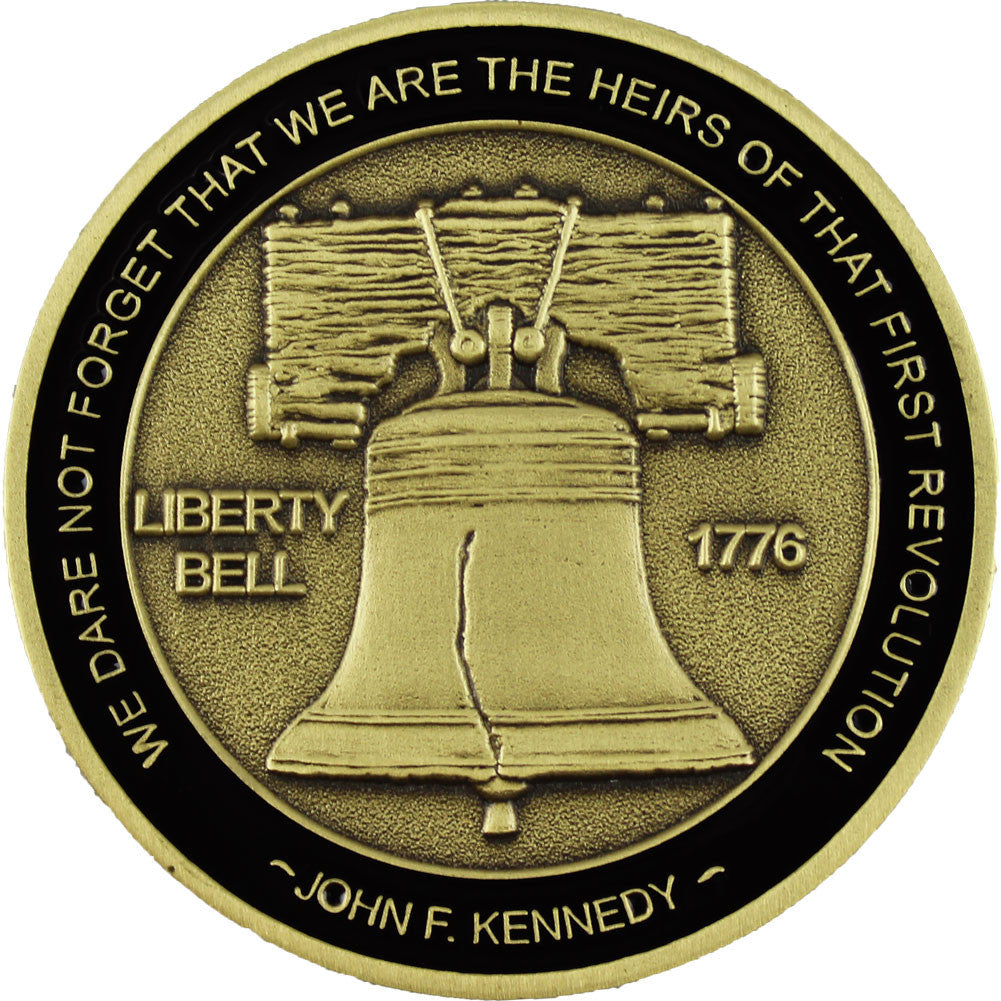 Don't Tread On Me Liberty Bell Coin Challenge Coins
