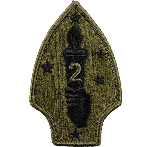2nd Marine Division Subdued Patch Patches and Service Stripes