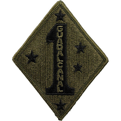 1st Marine Division Subdued Patch Patches and Service Stripes