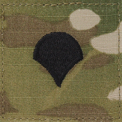 Army OCP Rank - Enlisted and Officer with Hook and Loop Rank 80475
