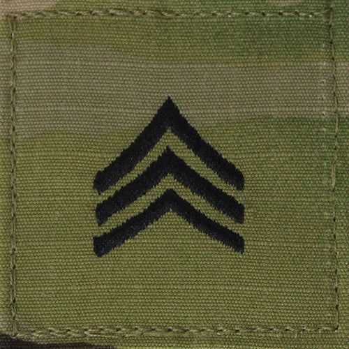 Army OCP Rank - Enlisted and Officer with Hook and Loop Rank 80484
