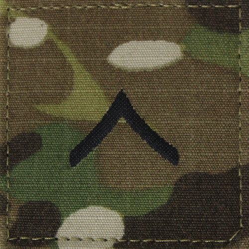 Army OCP Rank - Enlisted and Officer with Hook and Loop Rank 80490