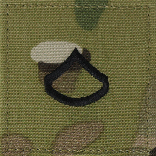 Army OCP Rank - Enlisted and Officer with Hook and Loop Rank 80496