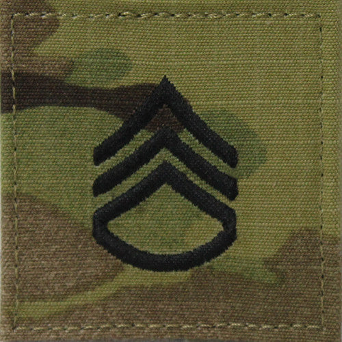 Army OCP Rank - Enlisted and Officer with Hook and Loop Rank 80497