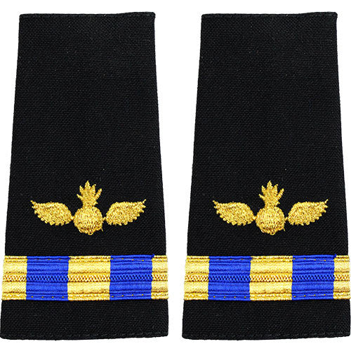 Navy W-3 Soft Shoulder Marks - Aviation Ordnance Technician Rank