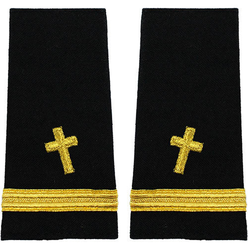Navy Soft Shoulder Marks - Christian Chaplain Rank 80655