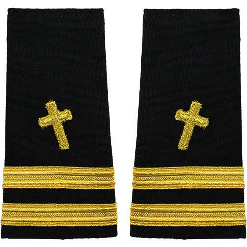 Navy Soft Shoulder Marks - Christian Chaplain Rank 80671