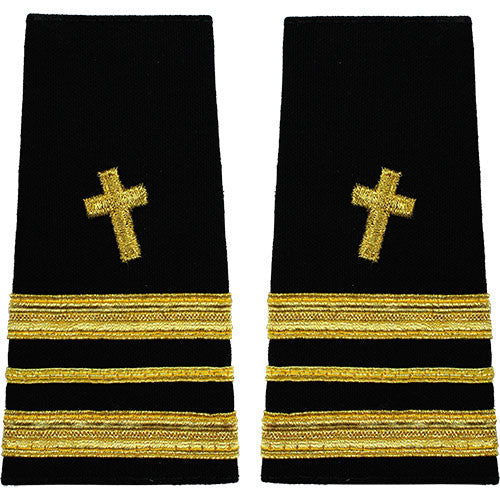Navy Soft Shoulder Marks - Christian Chaplain Rank 80679