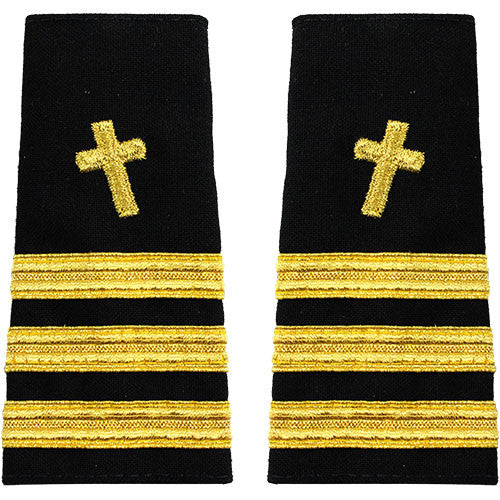 Navy Soft Shoulder Marks - Christian Chaplain Rank 80687
