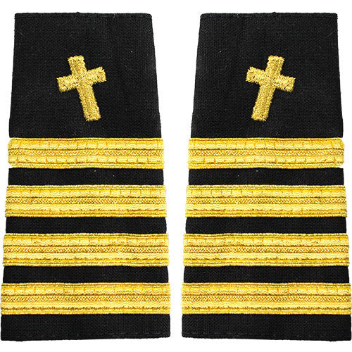 Navy Soft Shoulder Marks - Christian Chaplain Rank 80695