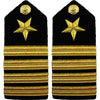 Navy Male Hard Shoulder Board - Line - Sold in Pairs
