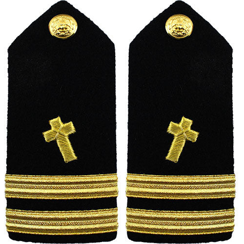 Navy Male Hard Shoulder Board - Christian Chaplain Rank 80738