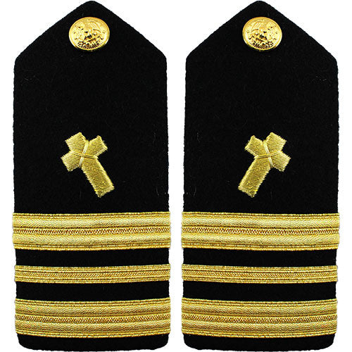 Navy Male Hard Shoulder Board - Christian Chaplain Rank 80742