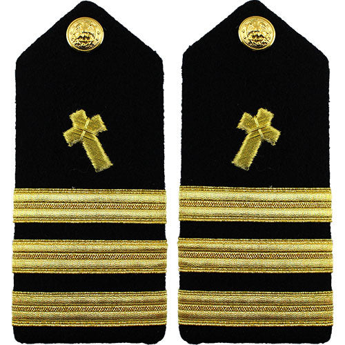 Navy Male Hard Shoulder Board - Christian Chaplain Rank 80746