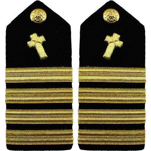 Navy Male Hard Shoulder Board - Christian Chaplain Rank 80750
