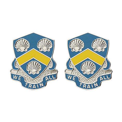 210th Regiment Unit Crest (We Train All) Army Unit Crests