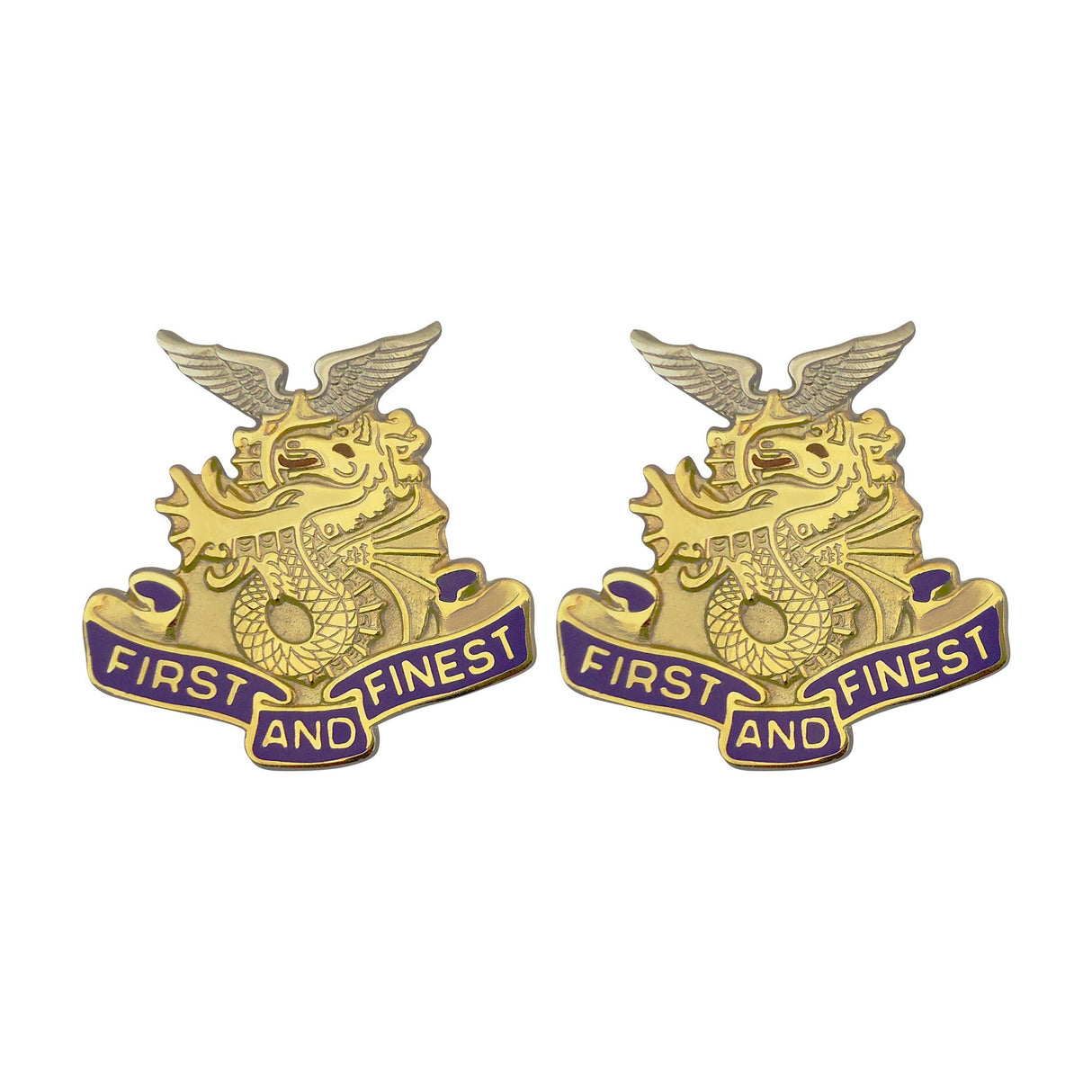1st Transportation Battalion Unit Crest (First and Finest) Army Unit Crests