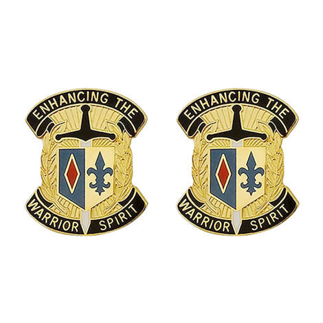 1st Maneuver Enhancement Brigade Unit Crest (Enhancing the Warrior Spirit) Army Unit Crests