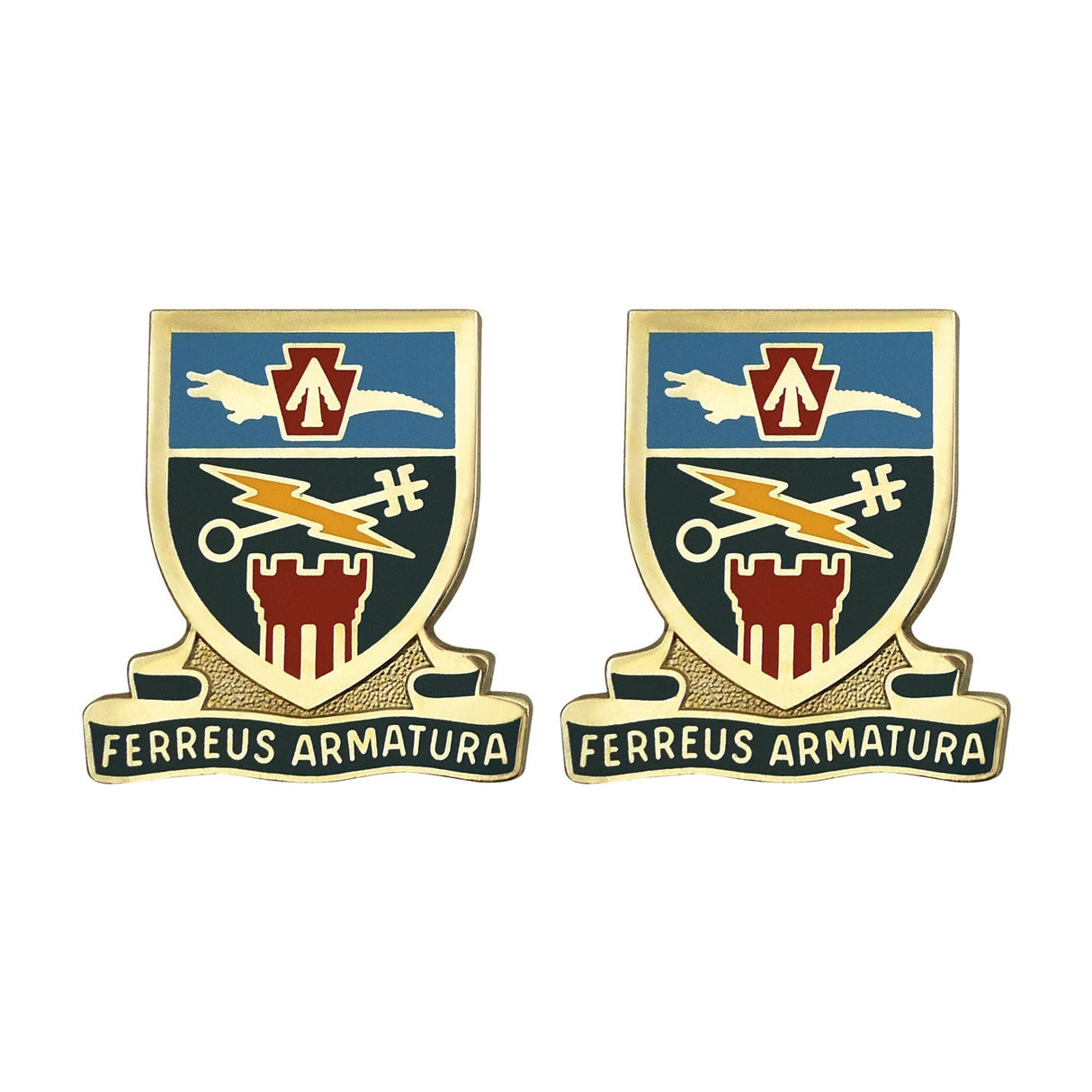 Special Troops Battalion, 2nd Brigade Combat Team, 28th Infantry Division Unit Crest (Ferreus Armatura) Army Unit Crests