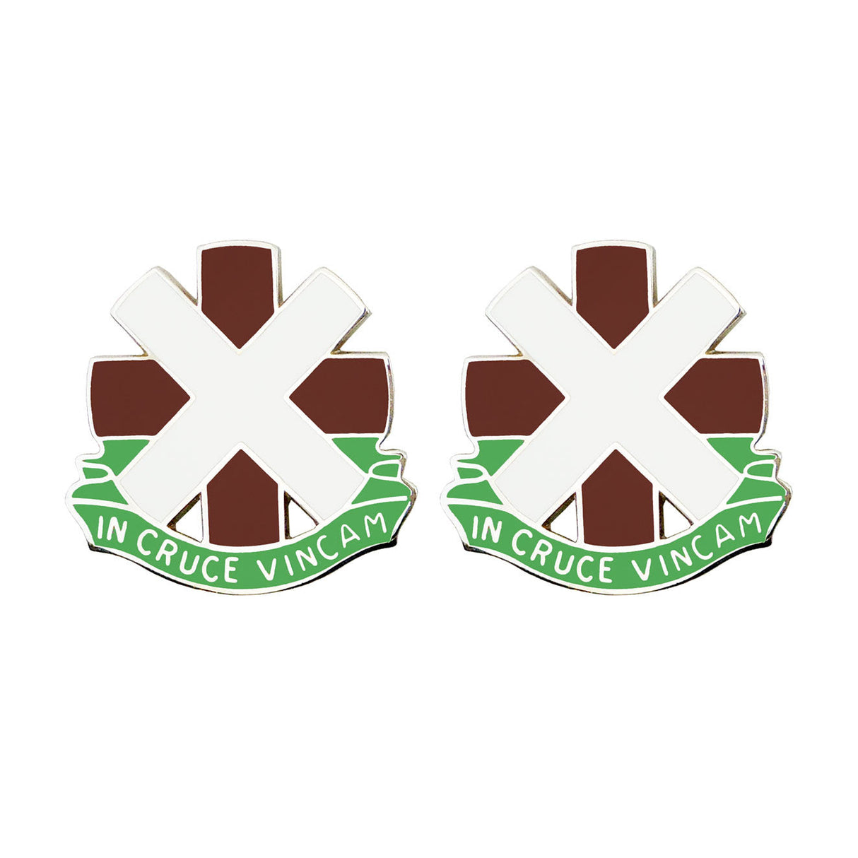 10th Combat Support Hospital Unit Crest (In Cruce Vincam) Army Unit Crests