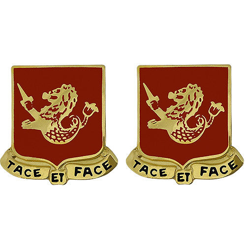 25th Field Artillery Regiment Unit Crest (Tace Et Face) Army Unit Crests