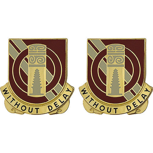 25th Support Battalion Unit Crest (Without Delay) Army Unit Crests