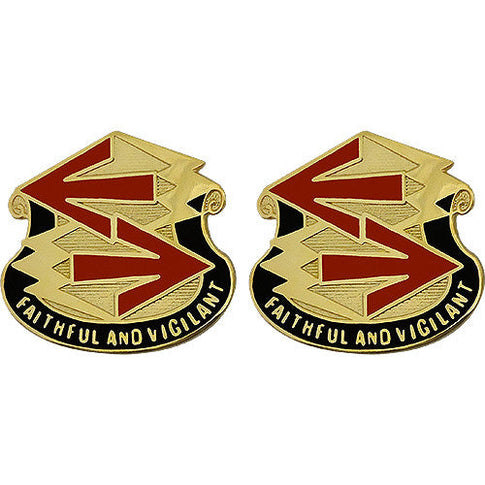 28th ADA (Air Defense Artillery) Group Unit Crest (Faithful and Vigilant) - Sold in Pairs