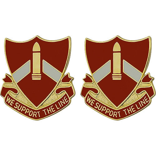 28th Field Artillery Regiment Unit Crest (We Support the Line) Army Unit Crests