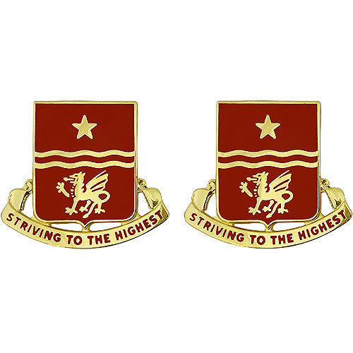 30th Field Artillery Regiment Unit Crest (Striving to the Highest) Army Unit Crests
