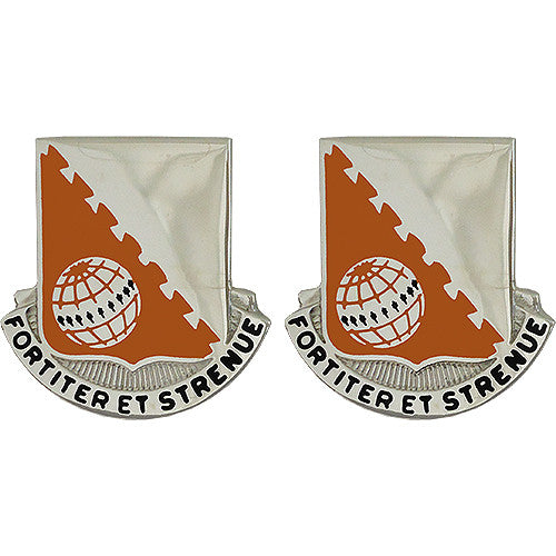 30th Signal Battalion Unit Crest (Fortiter Et Strenue) Army Unit Crests