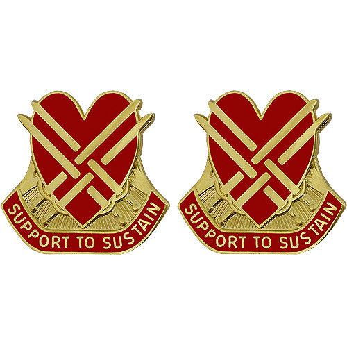 31st Support Group Unit Crest (Support to Sustain) Army Unit Crests