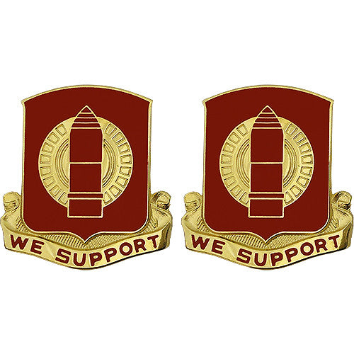 34th Field Artillery Regiment Unit Crest (We Support) Army Unit Crests