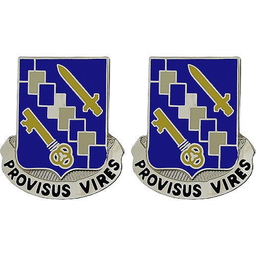 34th Support Battalion Unit Crest (Provisus Vires) Army Unit Crests