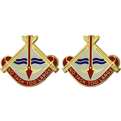 35th Engineer Brigade Unit Crest (No Task Too Large) Army Unit Crests